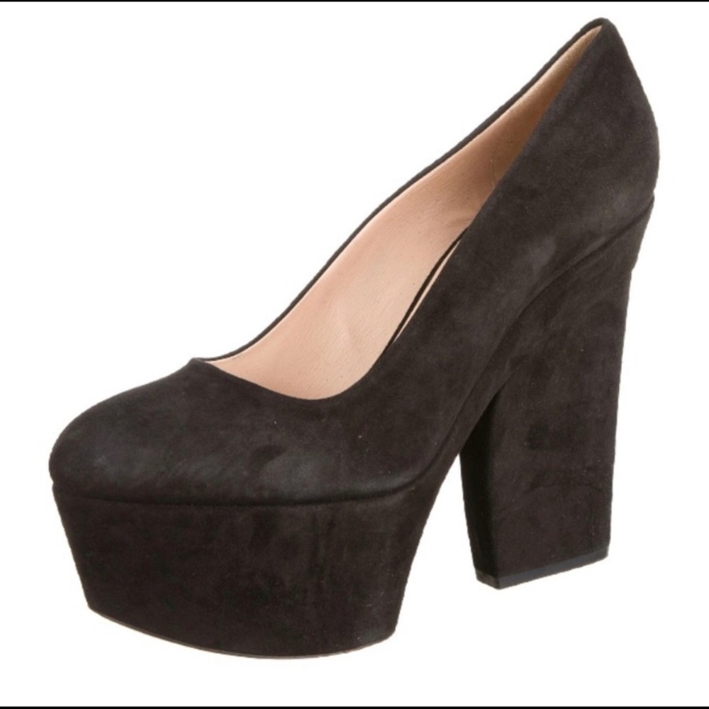 Celine suede platform pumps, NWB sz 10